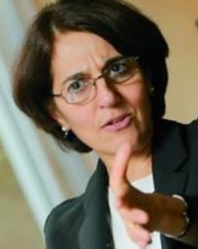 Headshot of Frances Hagopian sitting and talking